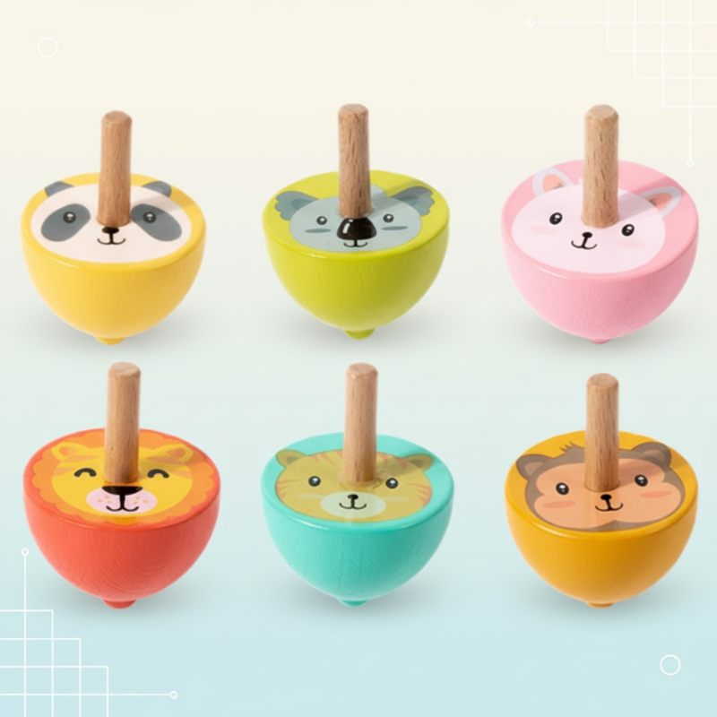 ColorSpin – Houten & Speels – Puinen fidget-pyörä