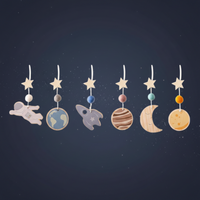 Thumbnail for Wooden Baby Rattle Toy – Aistien kehittymistä tukeva ja turvallinen – Vauvojen liikuntatunti
