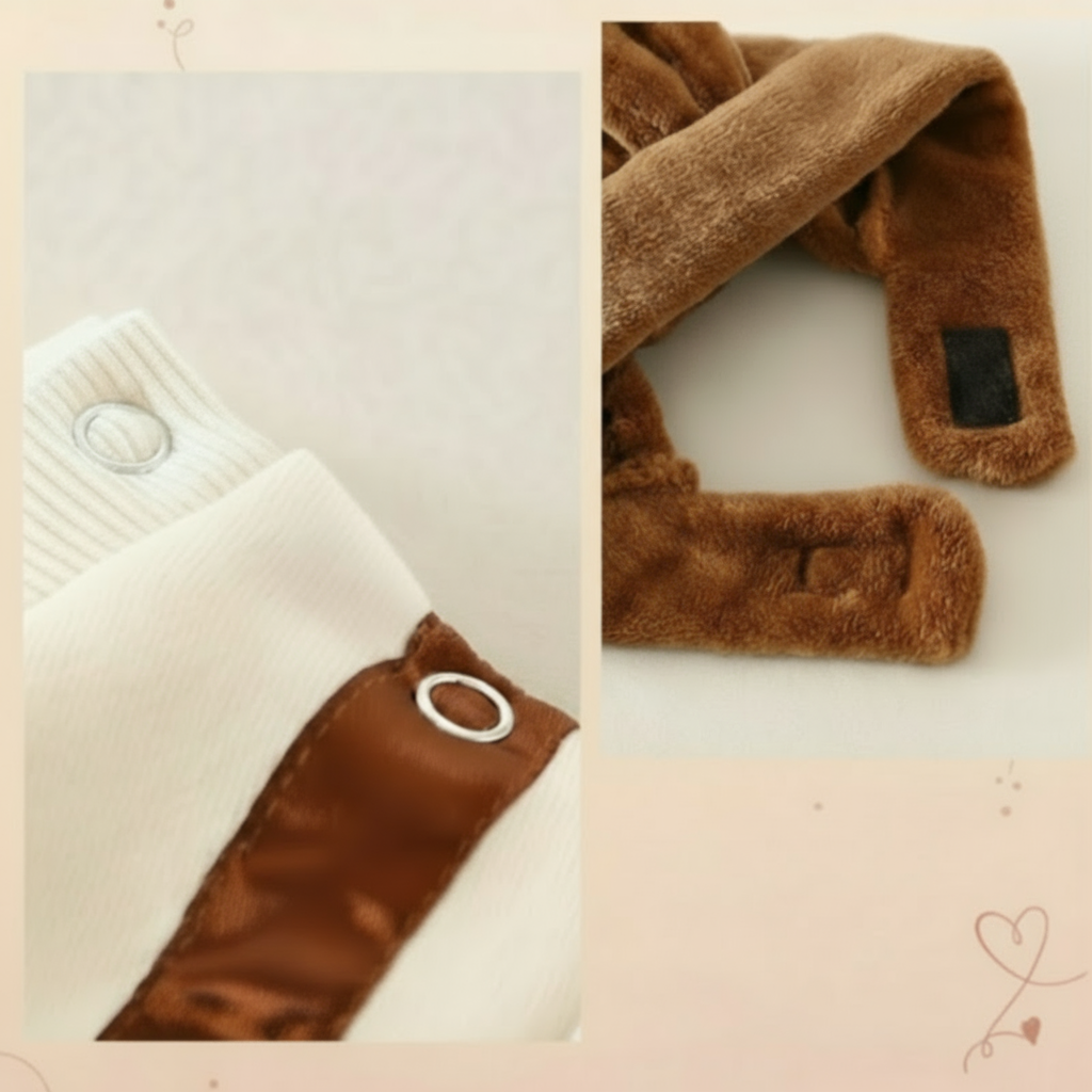 MiniSnow – Kodikas ja suojaava – pehmolelu ja hattu