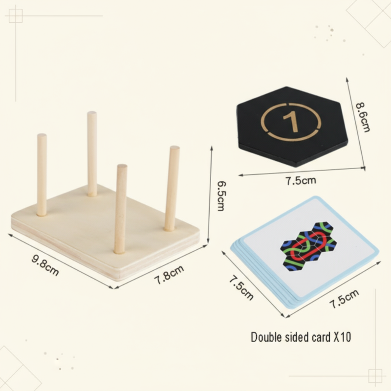 LogicStack – Älykäs ja opettavainen – Muotojen ja numeroiden lajittelupeli