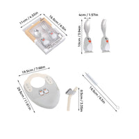Thumbnail for MiniMeal – Turvallinen ja luistamaton – silikoninen pikkulasten lautasetti ja ruokailuvälineet