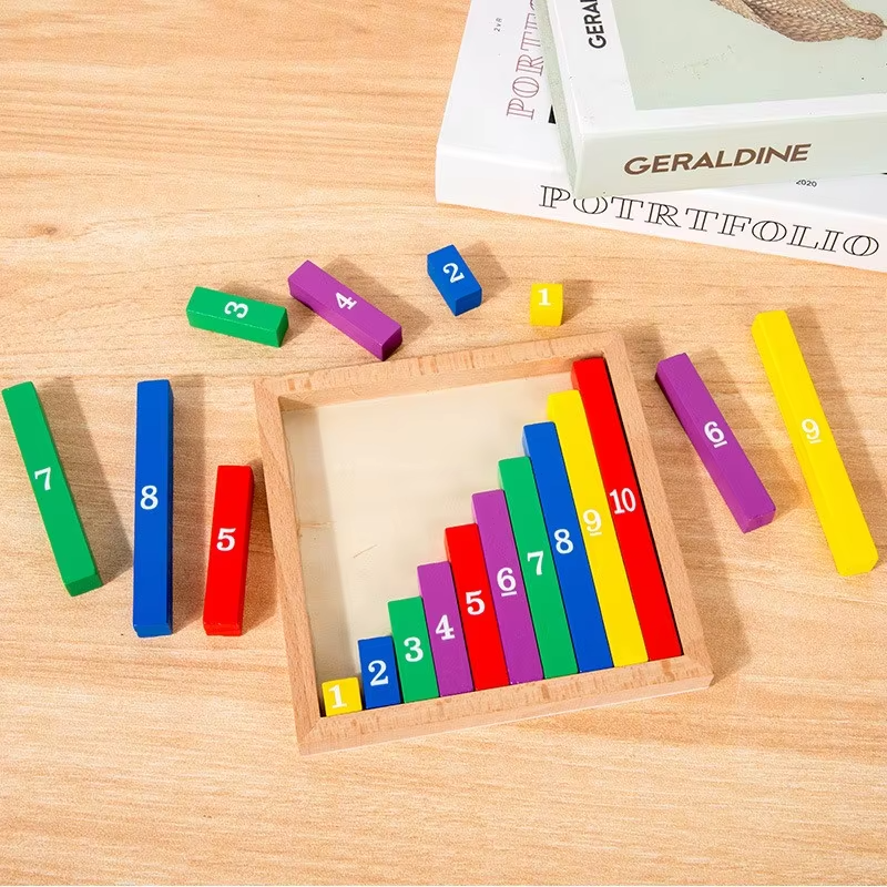 TinyMath – Opetuksellinen ja kasvatuksellinen – Puinen laskutaulu