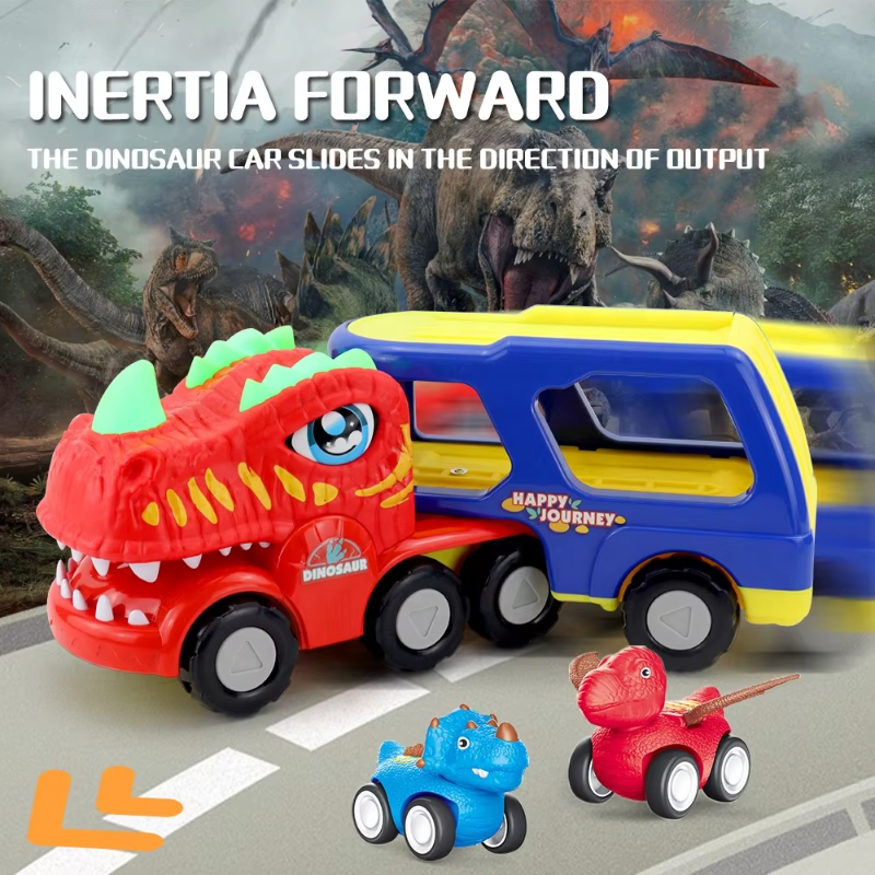 DinoDrive – Luova ja seikkailullinen – 5-in-1-kuorma-autoleikkisetti