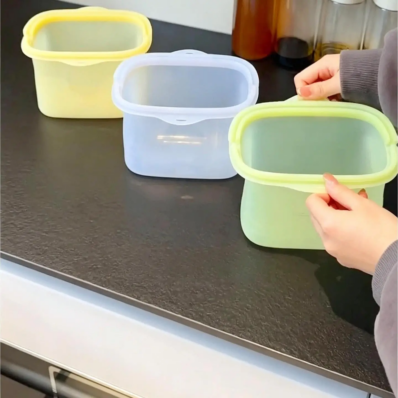 MealSaver – Käytännöllinen ja uudelleenkäytettävä – silikoninen elintarvikkeiden säilytyspussi
