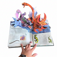 Thumbnail for JurassicKids – Jännittävä ja opettavainen – 3D-dinosaurusten tietosanakirja, pop-up-kirja