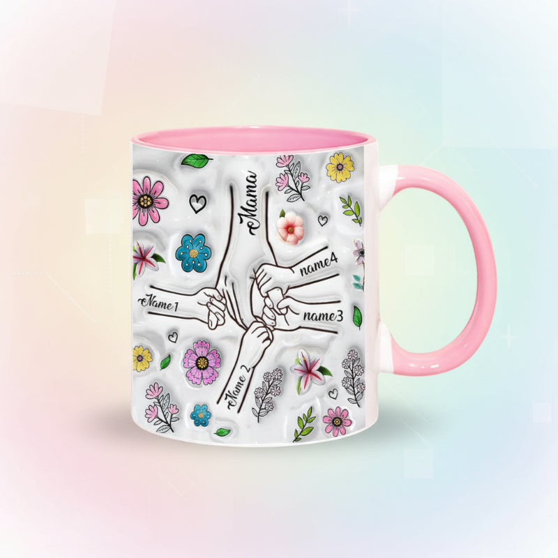 Personalized Kids Name Mug – Ainutlaatuinen äitienpäivälahja – Henkilökohtainen muki