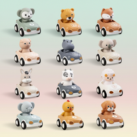 Thumbnail for AnimalRide – Leikkisä ja suloinen – silikoniset eläinautot (3 kpl)
