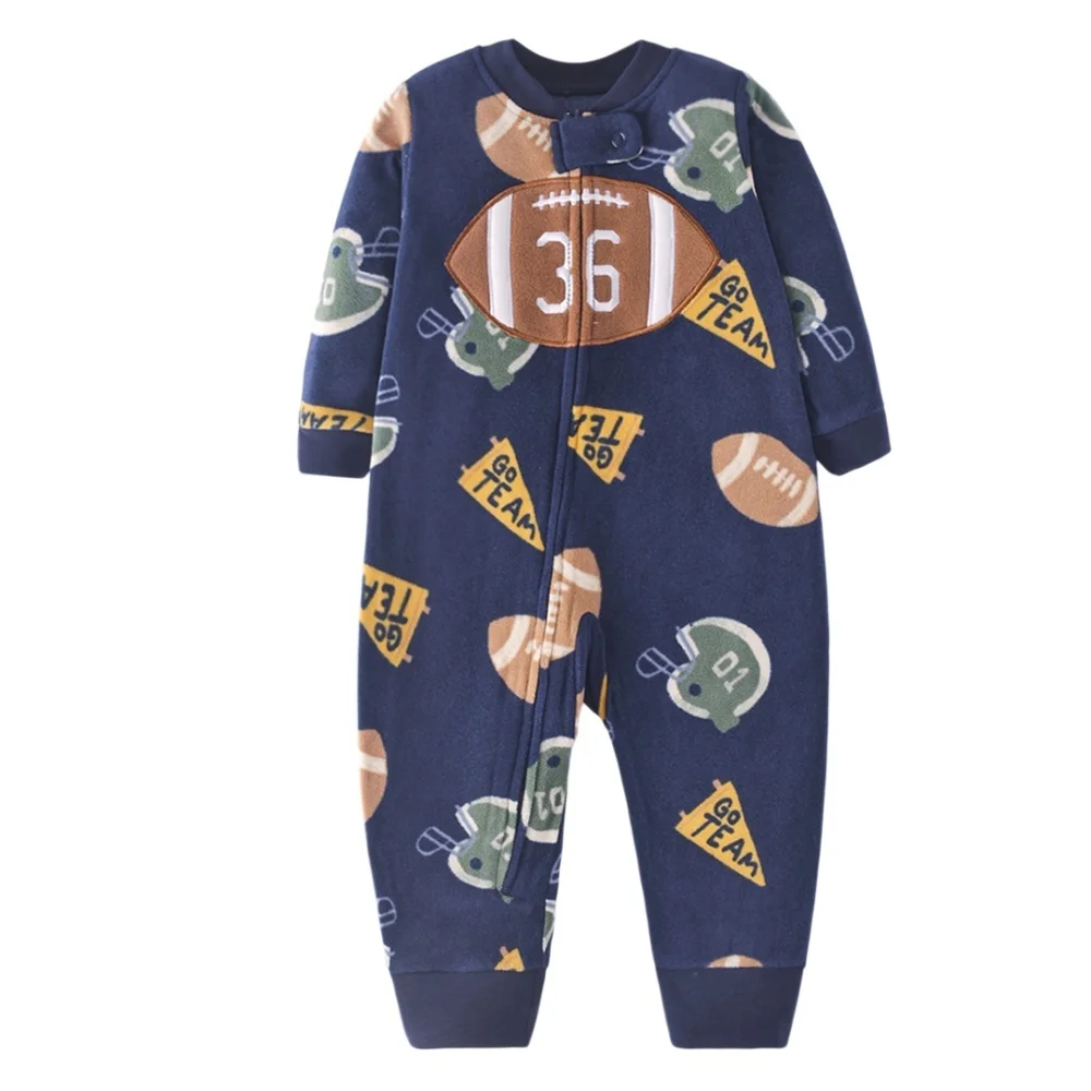 WarmBuddy – Söpö ja pehmeä – fleece-vauvan haalari, jossa on sarjakuvakuvio