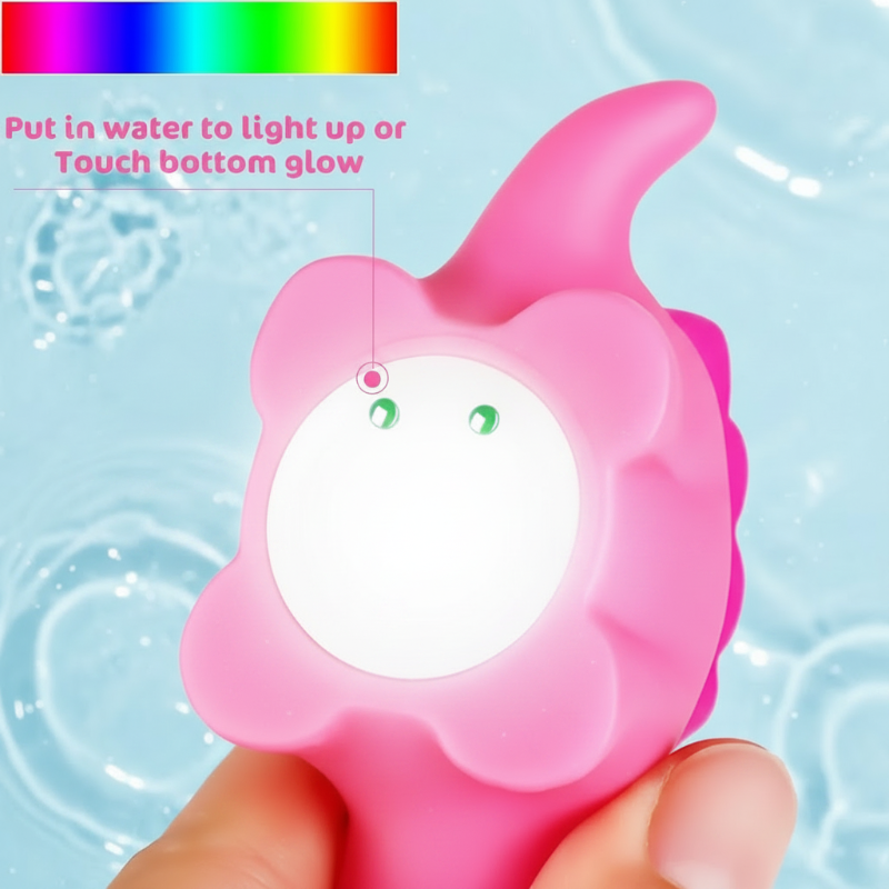 AquaGlow – Turvallinen ja opettavainen – Valaiseva kylpyhuonelelusetti