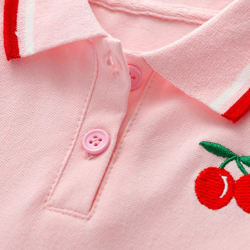 PetitJoy – Mukava ja tyylikäs – kirsikkakuvioinen polomekko