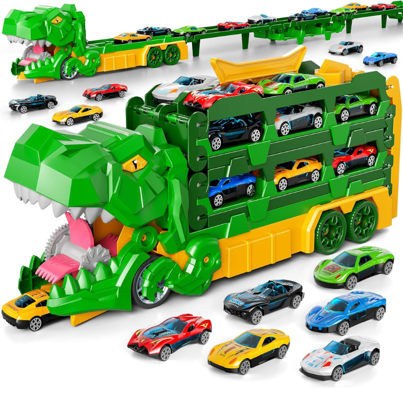 JurassicTruck™ – Kestävä ja hauska – taitettava Dino-kuljetuskärry