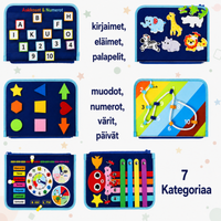 Thumbnail for 7-in-1 Busy Board – Motoriset taidot ja oppiminen – Aktiviteettitaulu