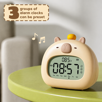 Thumbnail for CappyClock – Söpö ja monikäyttöinen – digitaalinen lasten herätyskello, jossa on yövalo