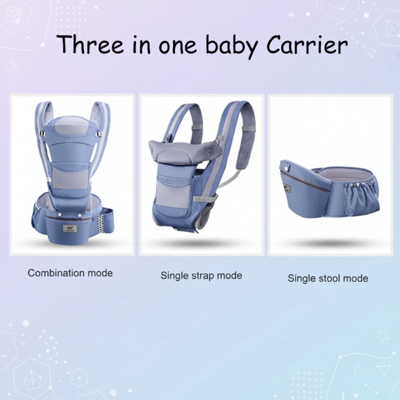 CozyCarry – Kätevä ja säädettävä – 3-in-1-lasten kantoreppu