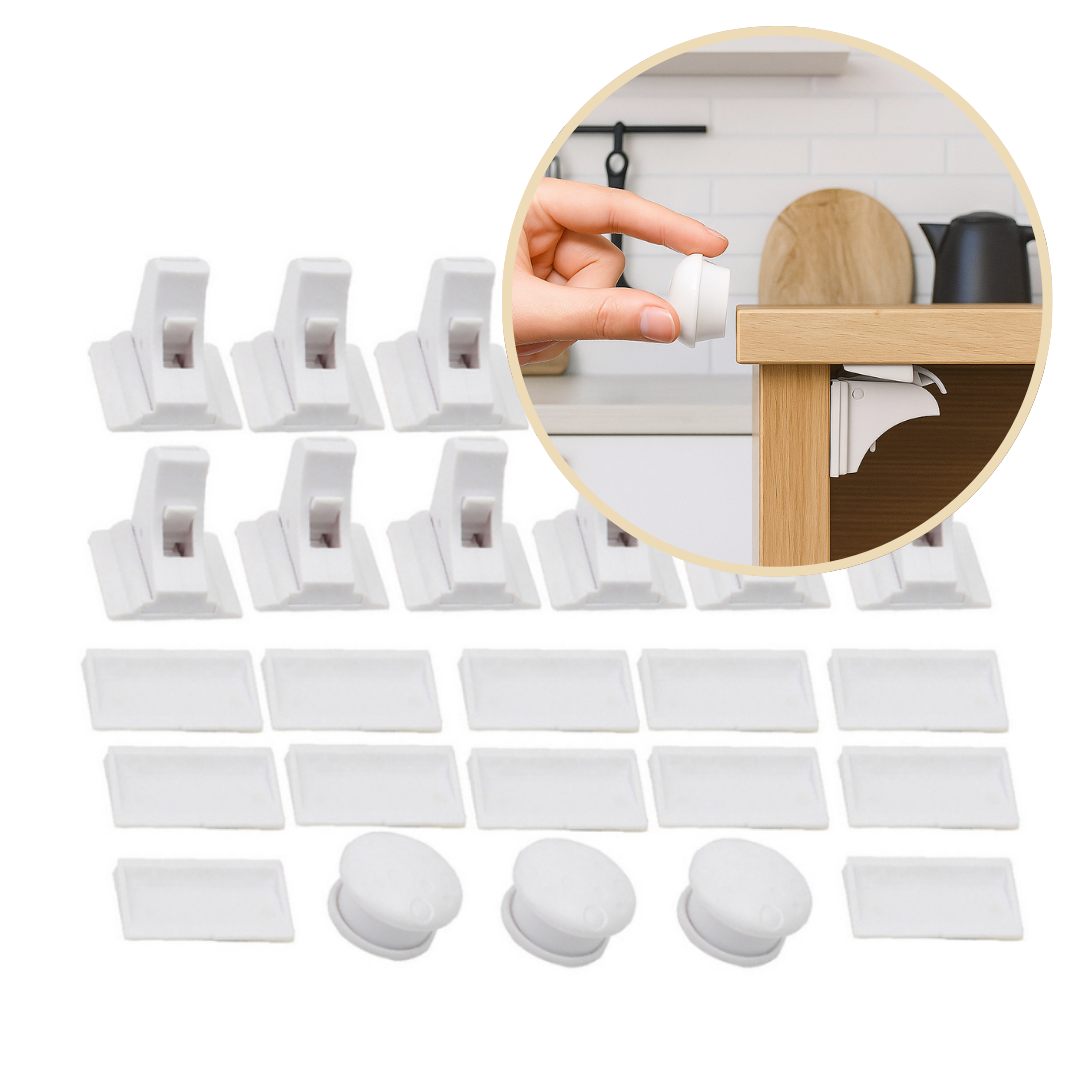 SafeSpace Click – Näkymätön suojaus – magneettinen lapsilukko ilman poraamista