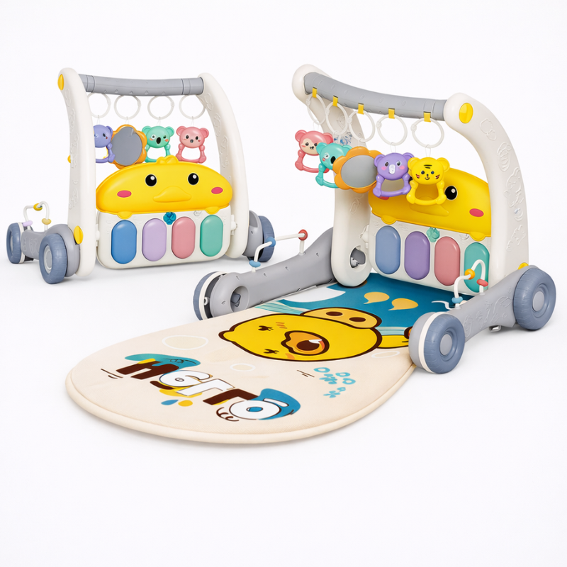 Step & Play – Interaktiivinen ja turvallinen – 3-in-1-kävelytuoli ja vauvan kuntosali
