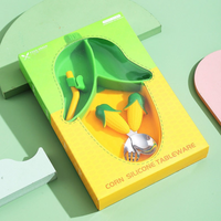 Thumbnail for MiniMeal – Turvallinen ja luistamaton – silikoninen pikkulasten lautasetti ja ruokailuvälineet