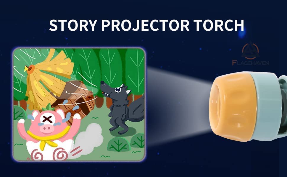 Story Torch™ -Taikuutta yöuniin - Taskulamppuprojektori