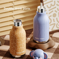 Thumbnail for AnimalSip – Söpö ja käytännöllinen – lasten ruostumattomasta teräksestä valmistettu termospullo, jossa on eläinaiheinen kuvio