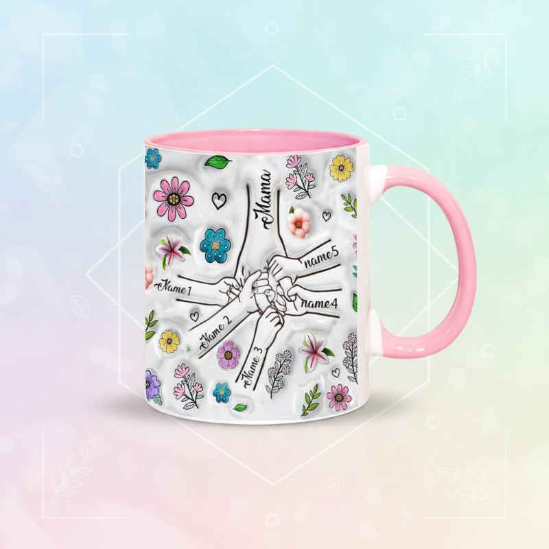 Personalized Kids Name Mug – Ainutlaatuinen äitienpäivälahja – Henkilökohtainen muki