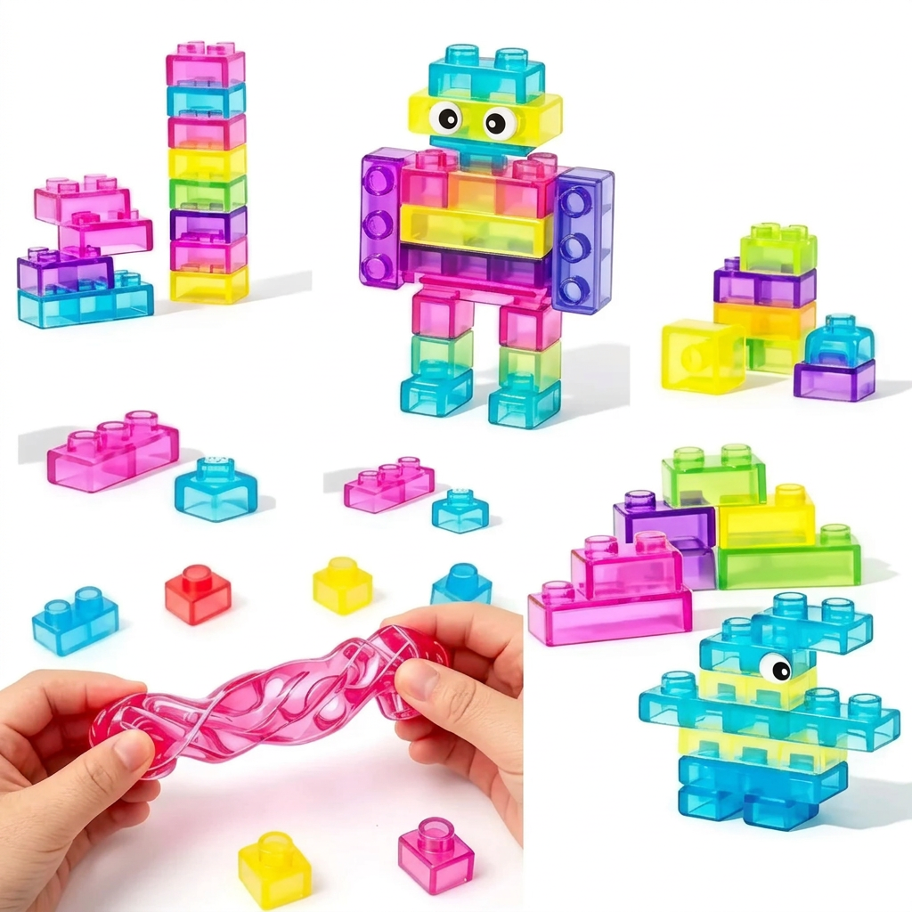 JellyBuild – Pehmeä & Luova – Joustavat Jelly-rakennuspalikat