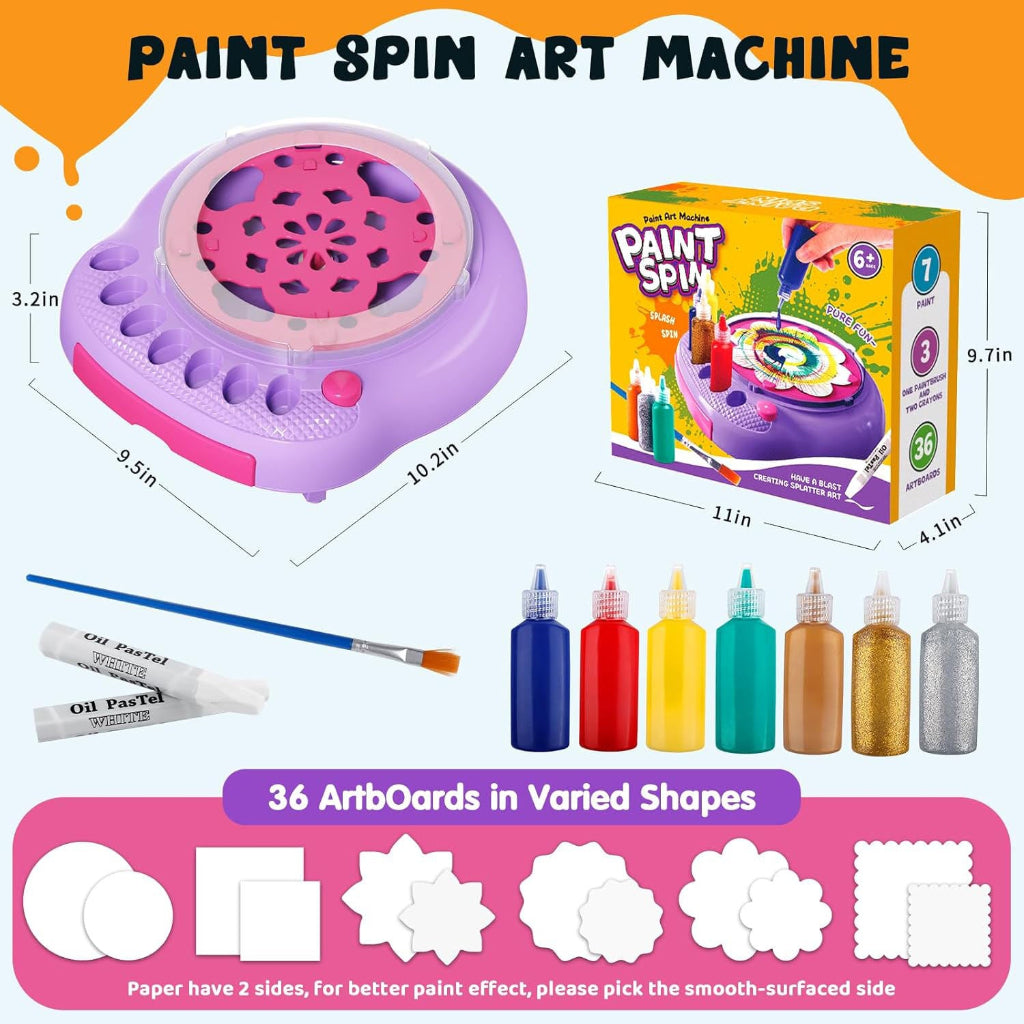 SpinArt – Luova & opettavainen – Tee-se-itse-maalauskone