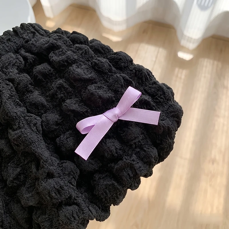 LovelyBloom – Pehmeät ja suloiset – Lasten housut, joissa on röyhelöitä ja rusetti