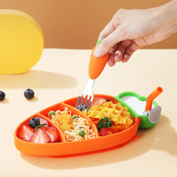 Thumbnail for MiniMeal – Turvallinen ja luistamaton – silikoninen pikkulasten lautasetti ja ruokailuvälineet