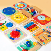 Thumbnail for TinySkills – Luova & opettavainen – Montessori-magneettinen Busy Board -leikkitaulu