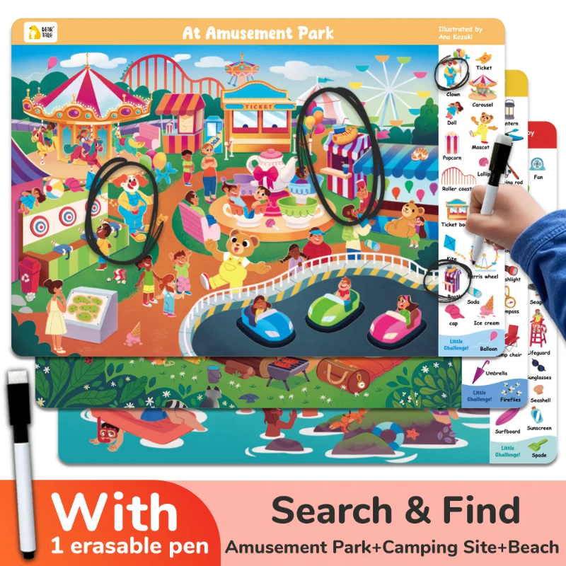 Search and Find Game – Oppiminen ja leikki – Aktiviteettikirja