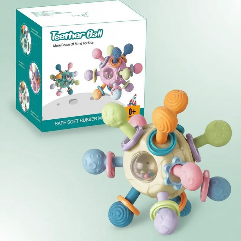 CalmChew | Pehmeä ja turvallinen – 3-in-1-silikoninen purulelu