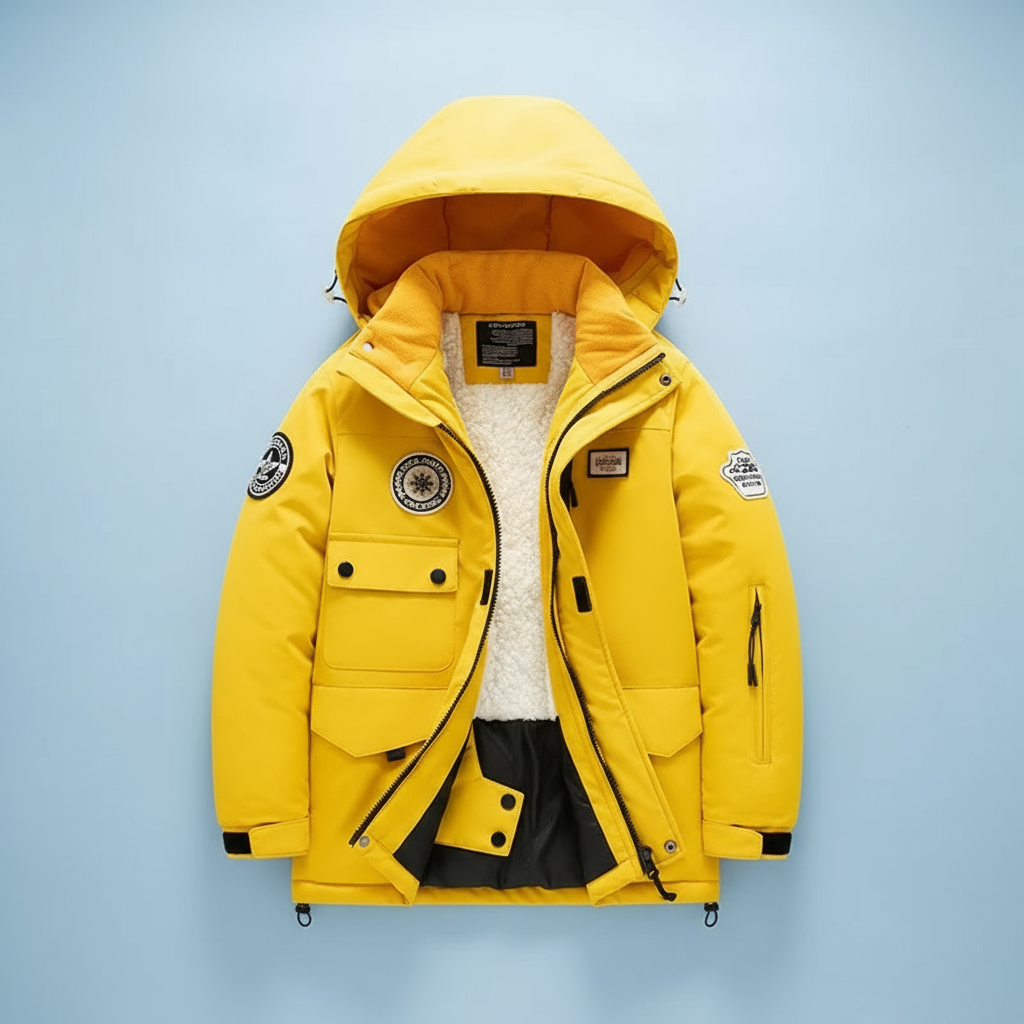 GlacierFit – Hengittävä ja suojaava vedenpitävä – hiihtopuku fleecevuorilla