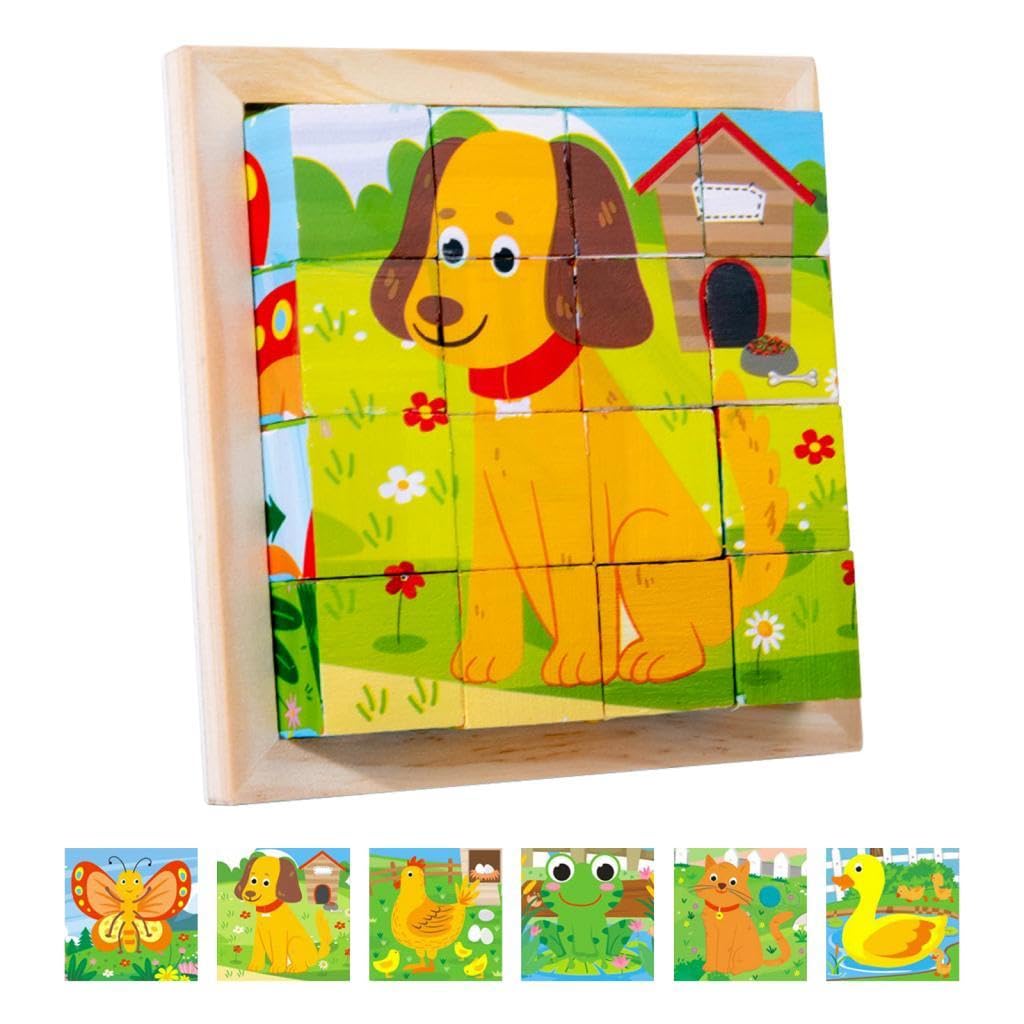 CubePuzzle – Hauska ja opettavainen - 3D-puupalikat palapeli