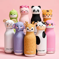 Thumbnail for AnimalSip – Söpö ja käytännöllinen – lasten ruostumattomasta teräksestä valmistettu termospullo, jossa on eläinaiheinen kuvio