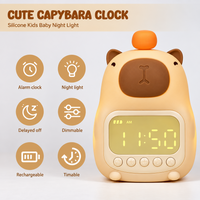 Thumbnail for CappyClock – Söpö ja monikäyttöinen – digitaalinen lasten herätyskello, jossa on yövalo