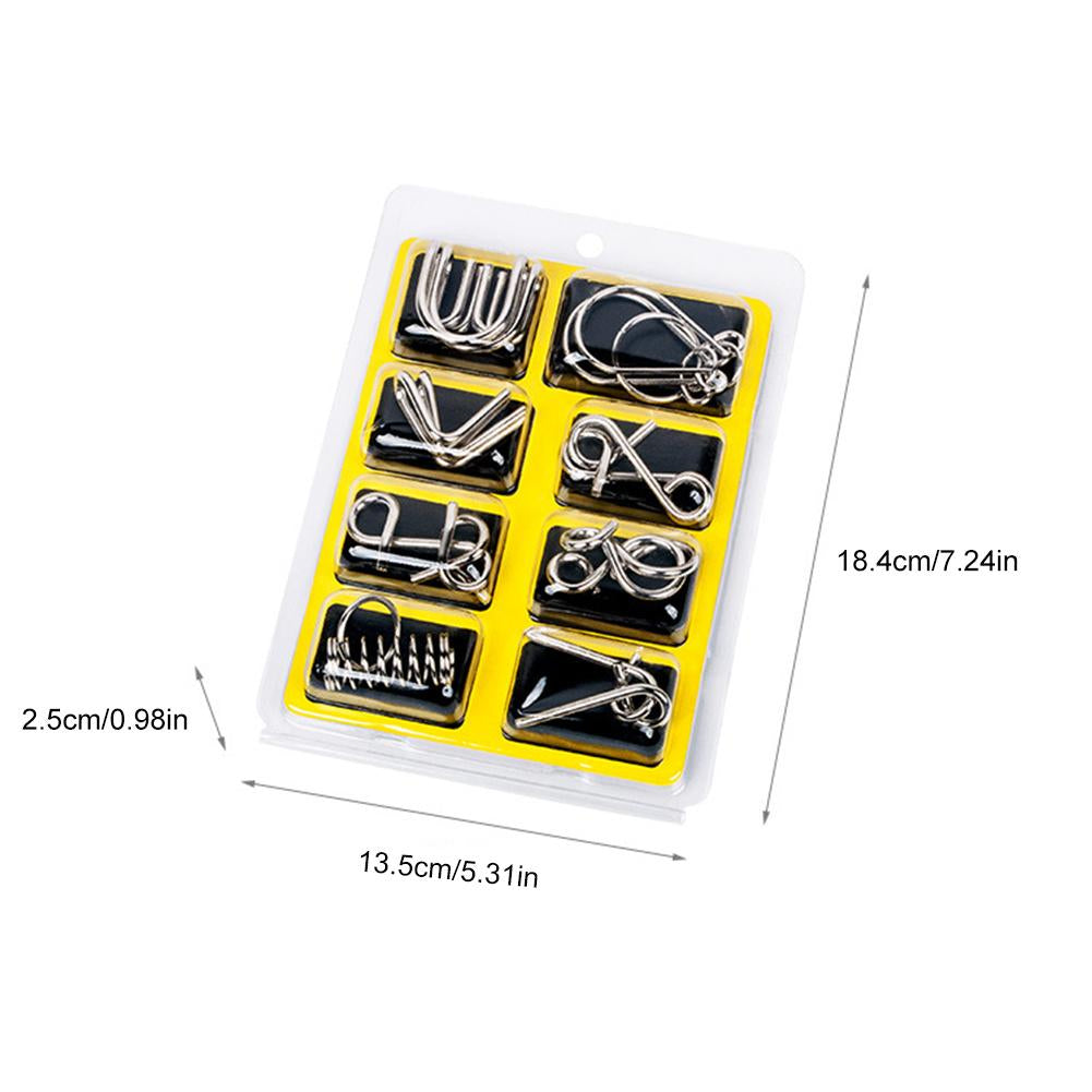 Metal Puzzle Ring Set™  - Metalliset palapelirenkaat