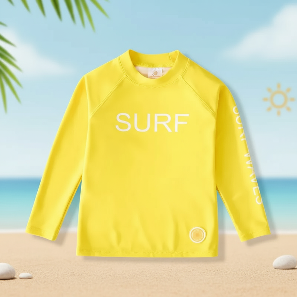 SunShield – Suojaava ja joustava – lasten pitkähihainen surffipaita, UPF 50+
