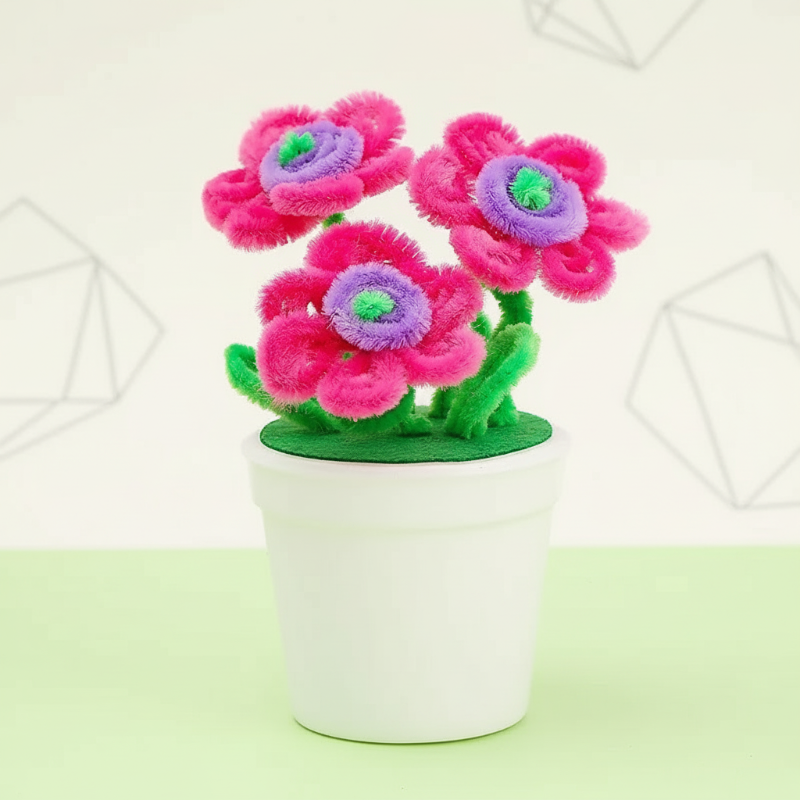 CraftBloom – Värikäs ja luova – DIY-kukkaruukun askartelusetti