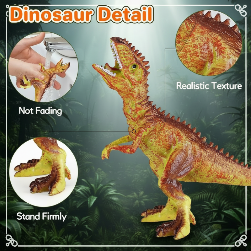 DinoWorld – Luova ja realistinen – Dino-pää-leikkisetti