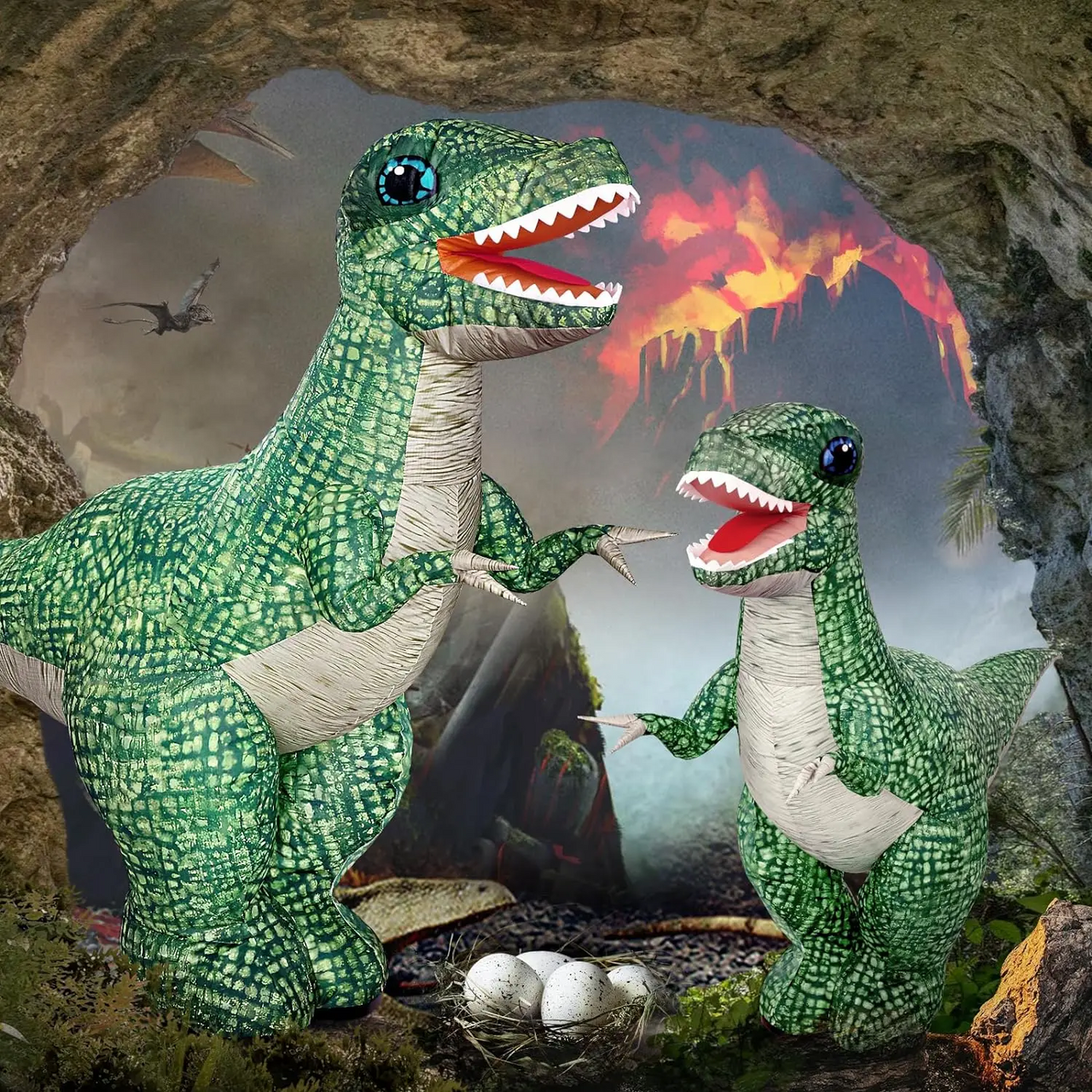 MegaDino – Seikkailullinen ja interaktiivinen – Ilmatäytteinen kauko-ohjattava dinosaurus