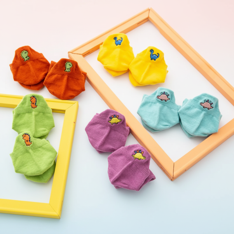 PlayfulToes – Värikkäät ja pehmeät – matalat lasten sukat (5 kpl:n pakkaus)