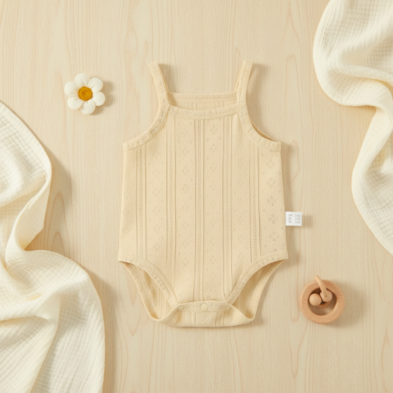 Summer Bodysuit – Kevyt ja mukava – neulottu vauvan body