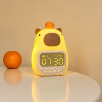 Thumbnail for CappyClock – Söpö ja monikäyttöinen – digitaalinen lasten herätyskello, jossa on yövalo
