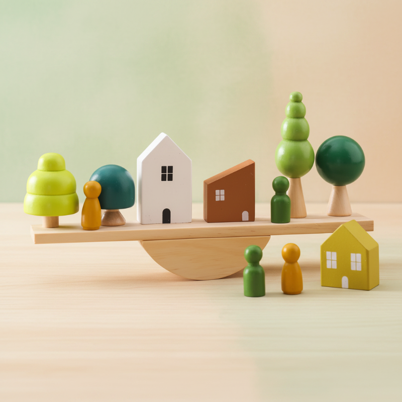Wooden Forest Blocks – Luovuus ja kehitys – Puinen pinoamispalikkasarja
