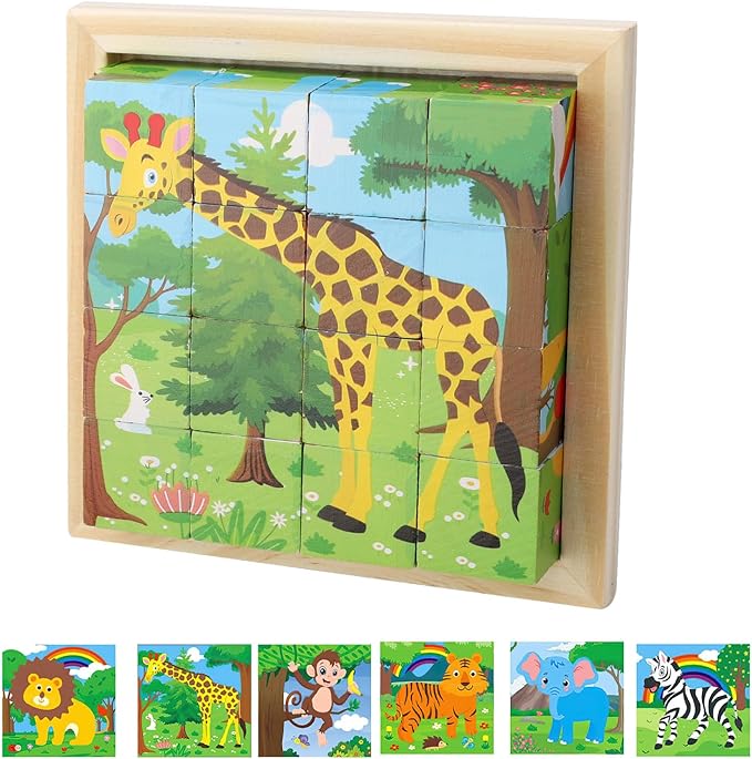CubePuzzle – Hauska ja opettavainen - 3D-puupalikat palapeli