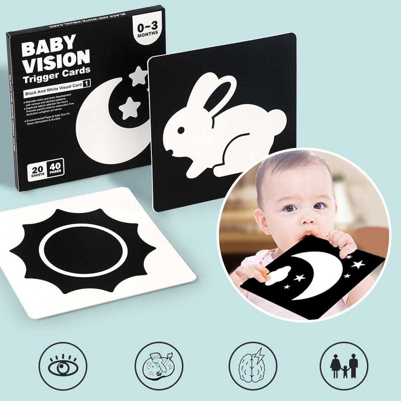 VisionBook – Koulutus ja oppiminen – Vauvan kognitiokorttikirja