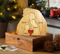 Thumbnail for Family Puzzle™ – Henkilökohtainen äitienpäivälahja, jossa on karhuperhe