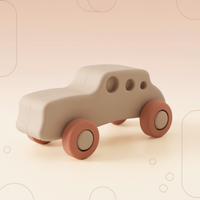 Thumbnail for Montessori Silicone Toy Car – Turvallinen ja purulelu – silikoninen puruleluajoneuvo
