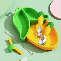 Thumbnail for MiniMeal – Turvallinen ja luistamaton – silikoninen pikkulasten lautasetti ja ruokailuvälineet