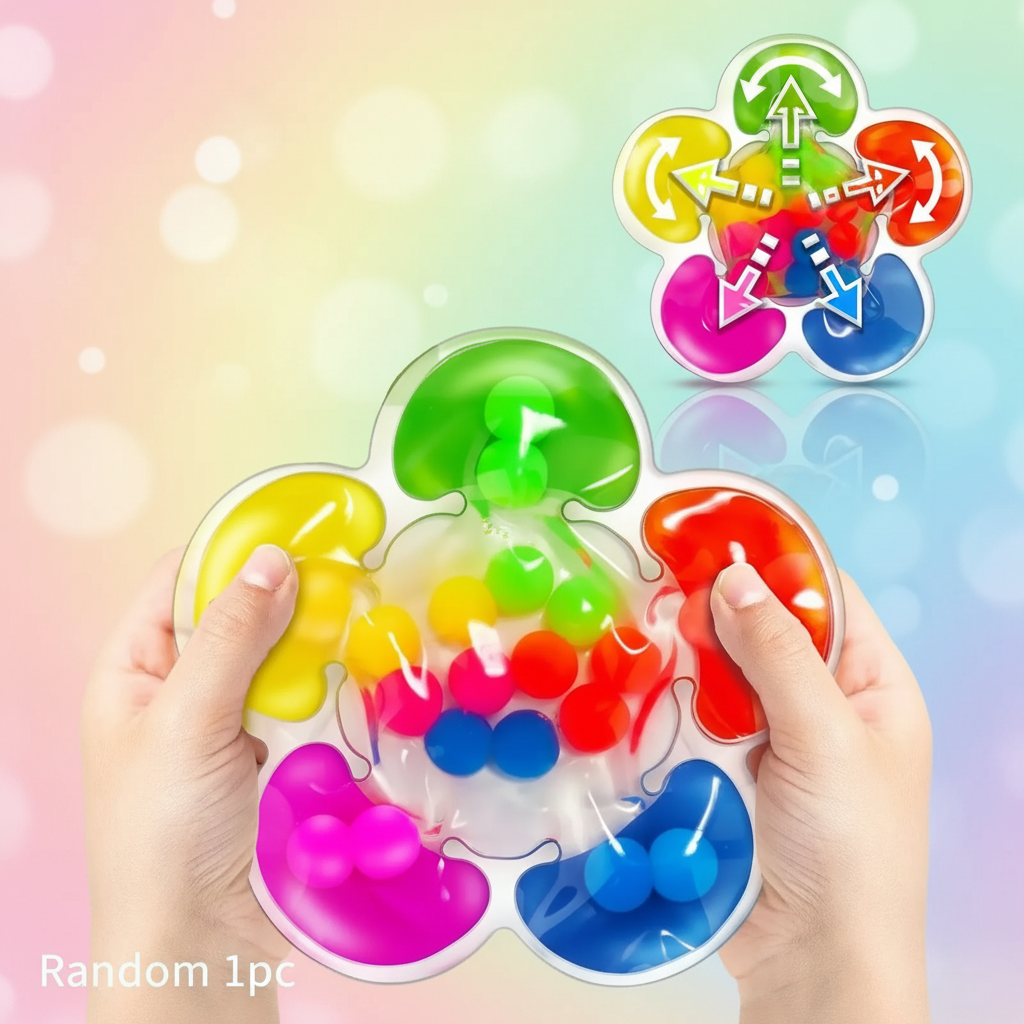Squishy Bead Maze – Aistien kehittymistä edistävä ja rentouttava – Fidget-lelut